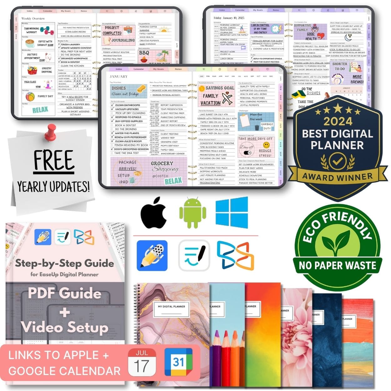 All in one digital planner